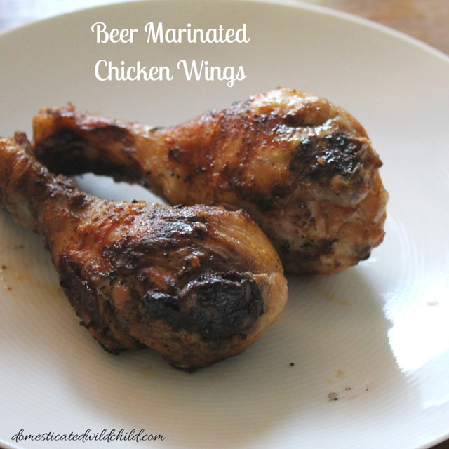 Beer Marinated Chicken Wings