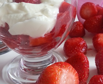 Delice ricotta, fraises