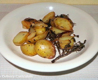 Pommes de terre grenailles au thym frais (New potatoes with fresh thyme)