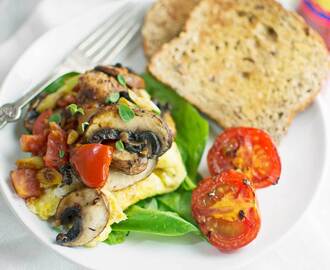 Easy to Make Omelette with Lots of Veggies