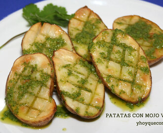 Patatas con mojo verde
