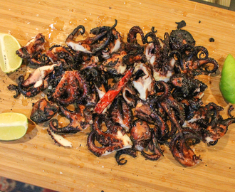 Grilled Baby Octopus #SundaySupper