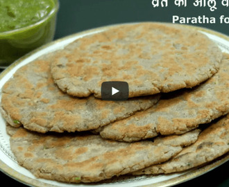 Farali Potato Paratha Recipe Video