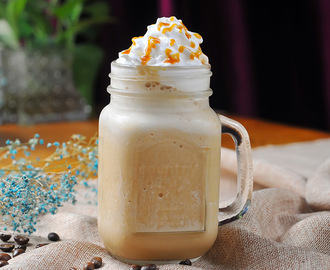 Een simpele en snelle milkshake met karamel