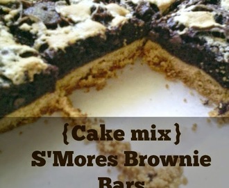 {Cake Mix} S'mores Brownie Bars