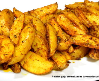 Patatas deluxe o patatas gajo aromatizadas al horno con especias