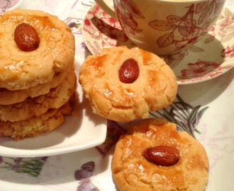 同样的面团做N种口味的中式酥饼（3）——杏仁酥饼