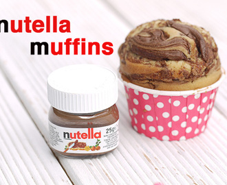 Achtung, Suchtfaktor: Himmlische Muffins mit Nutella-Wirbel