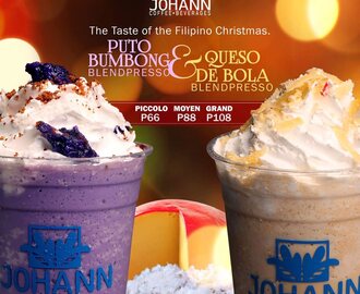 Johann Coffee & Beverages Lets You Taste the Filipino Christmas With Their New Blendpresso Delights: Puto Bumbong and Queso de Bola