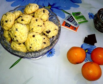 Апельсинове печиво з шоколадними краплями (Orange and chocolate biscuits)
