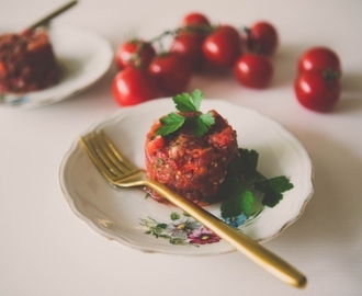 Tartare de tomates & persil