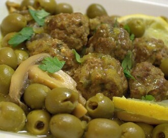 tajine de viande hachée aux olives