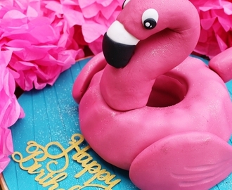 Flamingo Torte zum Geburtstag