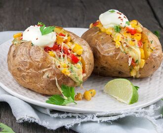 Mexicaanse gepofte aardappel