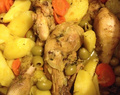 marqa / djouez /  poulet pomme de terre carotte olives