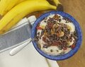 Roh-veganes Bananen-Kokos-Eis