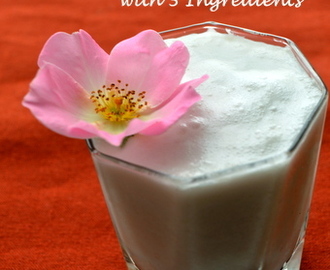 3-Ingredient Healthy Rose Milk with Fragrant Roses