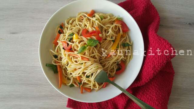 Stir Fry Peppersoup Spaghetti