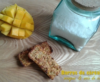 Barre de céréales mangue et noix de coco