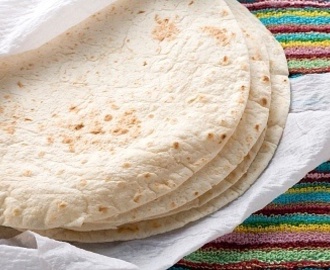 Tortilla mexicana de trigo