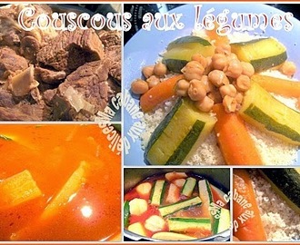 Recette couscous marocain aux legumes et pois chiches