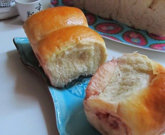 Hokkaido Milk Bread with Wild Strawberry Jam