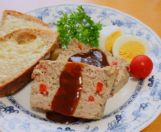 豆腐入りミートローフ　Meat loaf with tohu