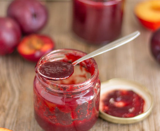 Homemade Low Sugar Cinnamon Plum Jam & a story about old-fashioned plum jam making