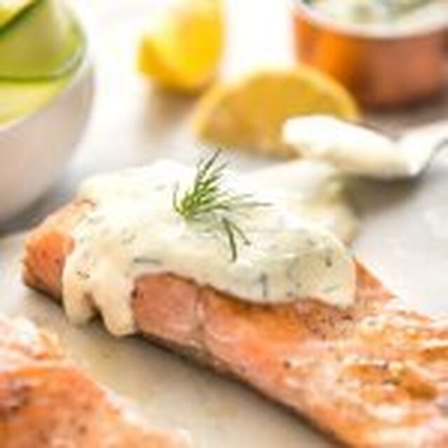 Creamy Dill Sauce for Salmon or Trout