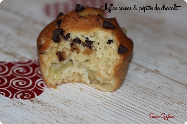 ^^Muffins poires et pépites de chocolat^^