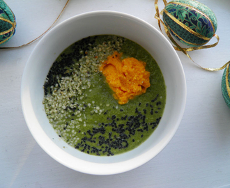 Grønn Suppe med gulrotpesto