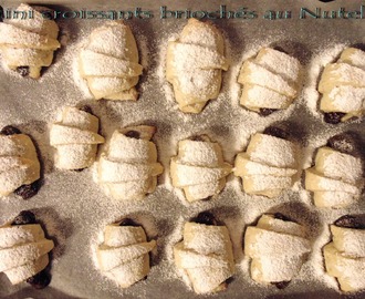 Mini croissants briochés au Nutella