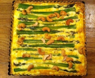 RECEPT: Hartige taart met groene asperges