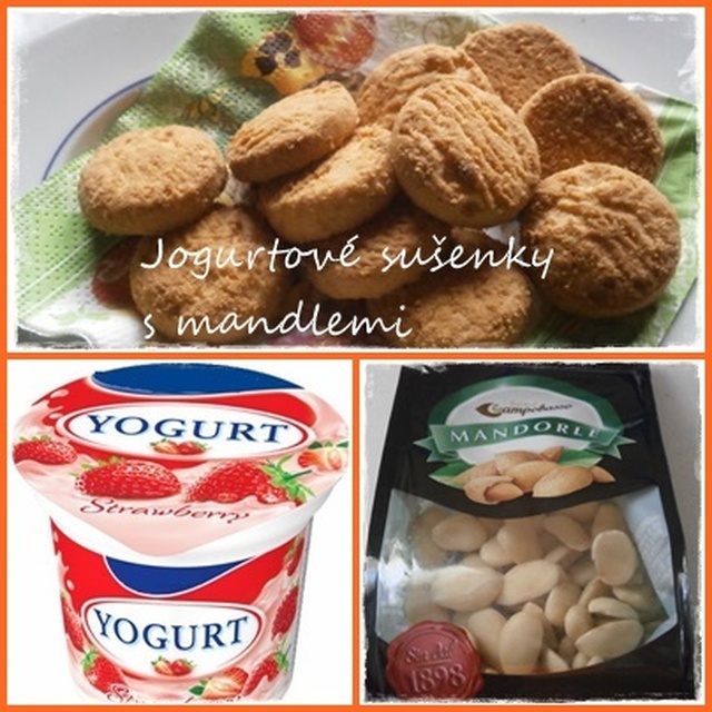 Jogurtové sušenky s mandlemi (Biscotti allo yogurt e mandorle)