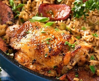 One Pot Chicken and Dirty Rice
