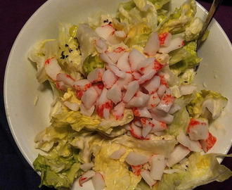 Crab Caesar Salad #SundaySupper for Two