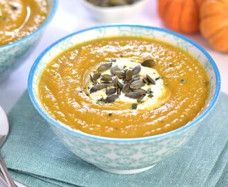 Curried pumpkin & parsnip soup by Grace from Eats Amazing