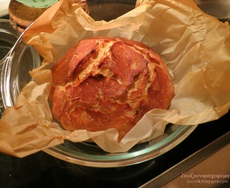 Ψωμί χωρίς ζύμωμα χωρίς μεγάλη αναμονή!