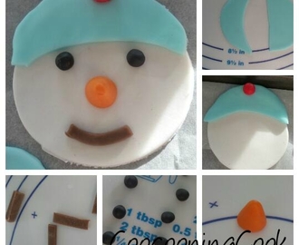 tuto bonhomme de neige pour cupcakes