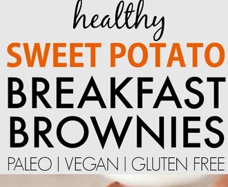 Healthy Sweet Potato Breakfast Brownies (Paleo, Vegan, Gluten Free)