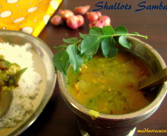 Shallots Sambar / Small Onion Sambar / Sambar