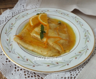 Narancsos palacsinta  - Clătite „Crepes suzette”