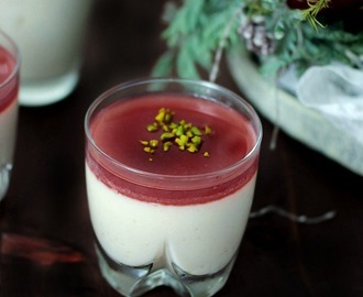 Adventskalendertürchen Nr. 10 -  Chai-Buttermilch Panna Cotta mit Granatapfel Topping