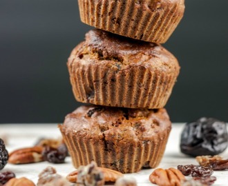 Sugar & Wheat Free Fruit and Nut Breakfast Muffins