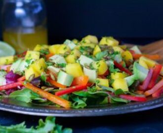 Mango Salad with Honey-Lime Dressing