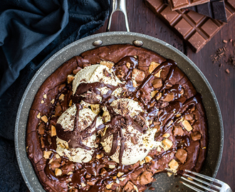 Triple Chocolate Skillet Brownies