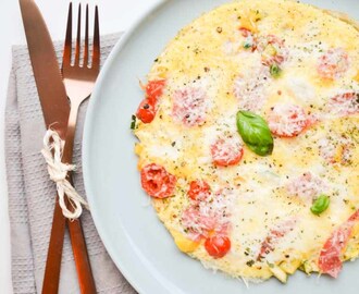 Pizza Omelet, een koolhydraatarm alternatief voor pizza!
