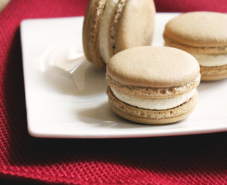Maple Syrup and Walnut Macarons
