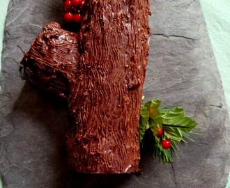 Tronco de Navidad de chocolate (tradicional y Thermomix)