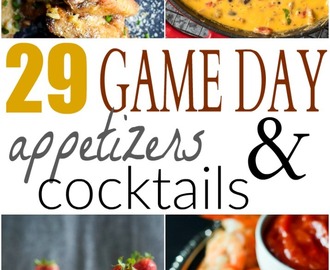 29 of the BEST Game Day Appetizers & Cocktails